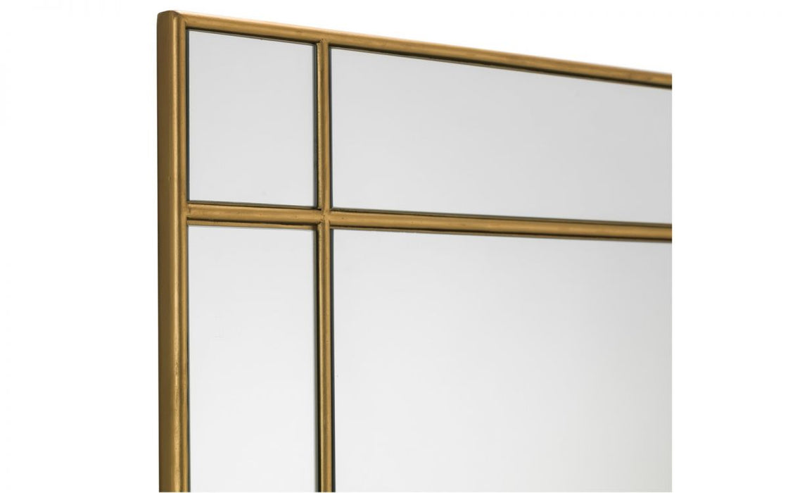 Fortissimo Gold Square Wall Mirror