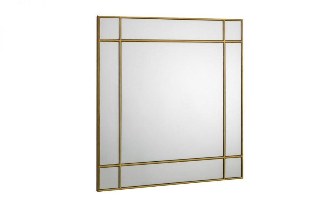 Fortissimo Gold Square Wall Mirror