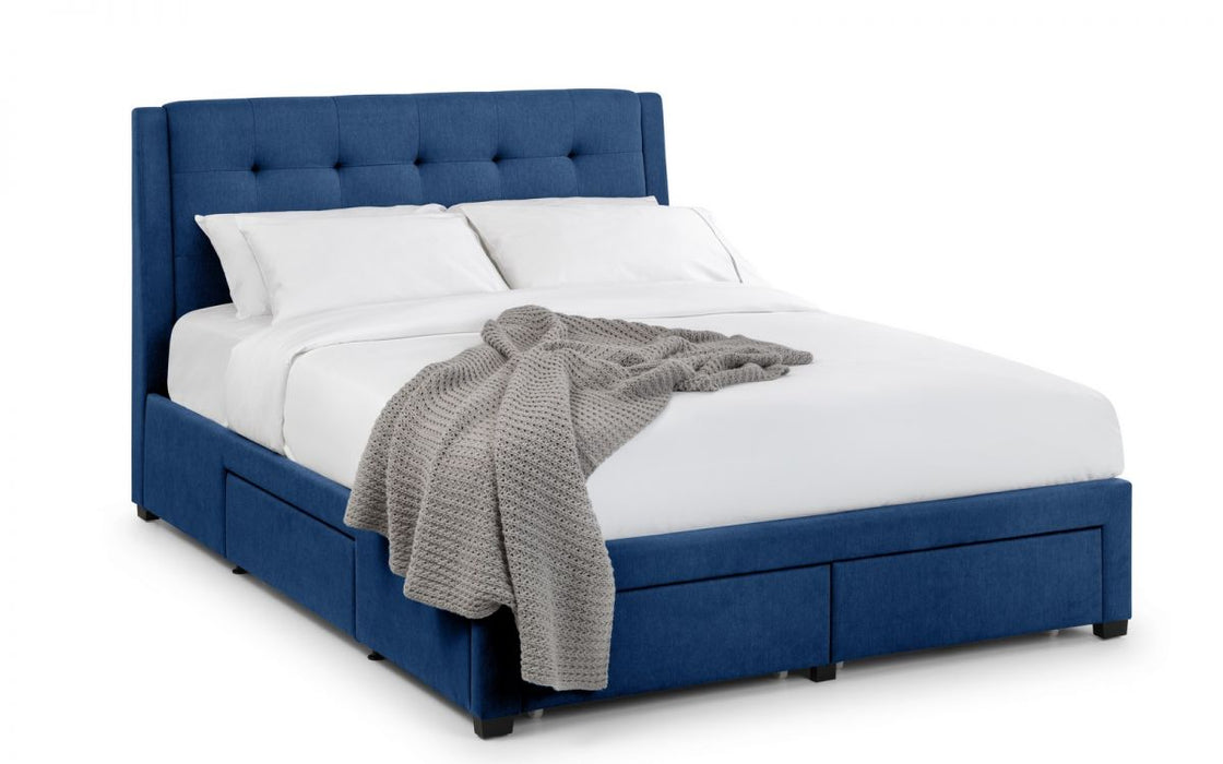 Fullerton 4 Drawer Bed - Blue 150cm