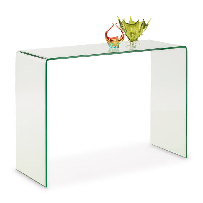 Amalfi Bent Glass Console Table