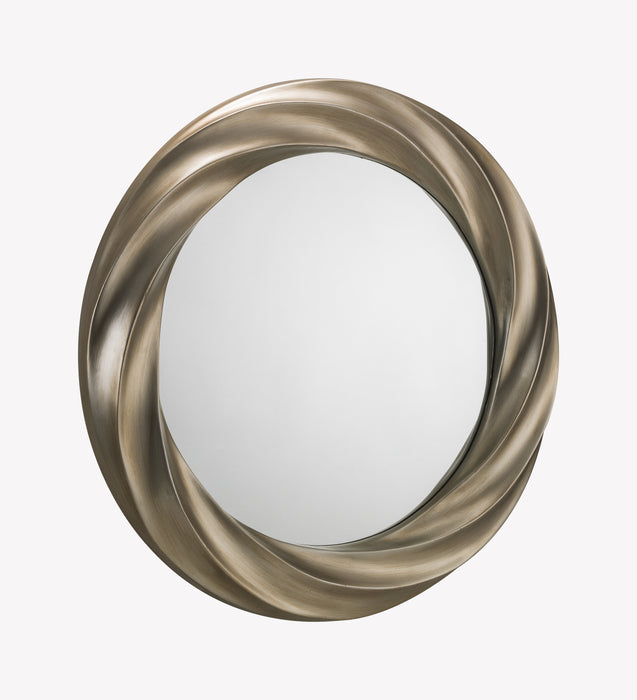 Andante Round Wall Mirror - Silver