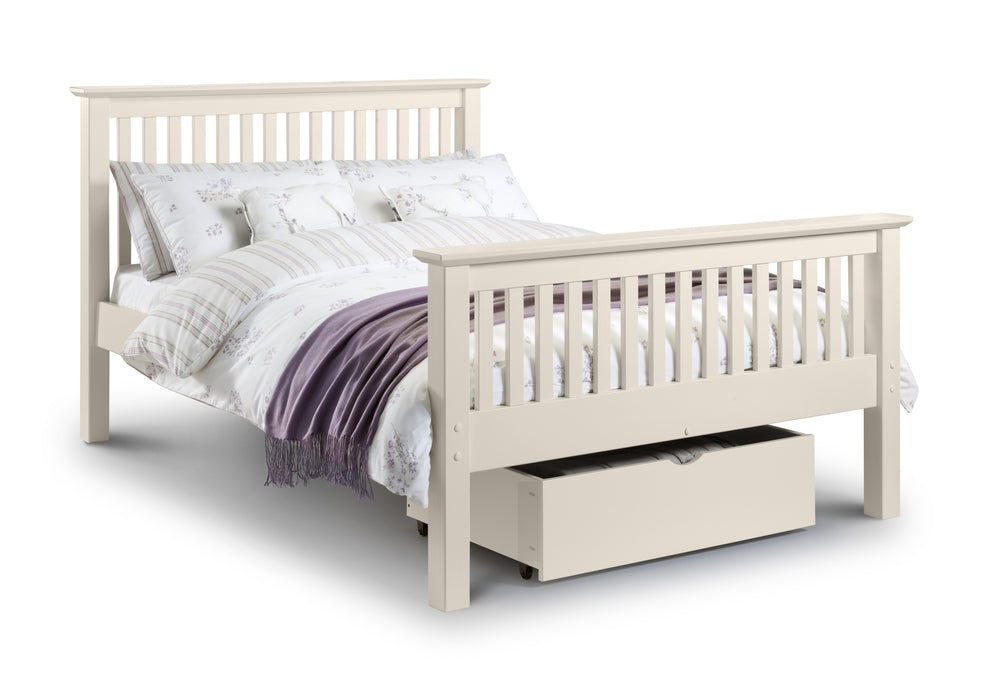 Barcelona Bed High Foot End White