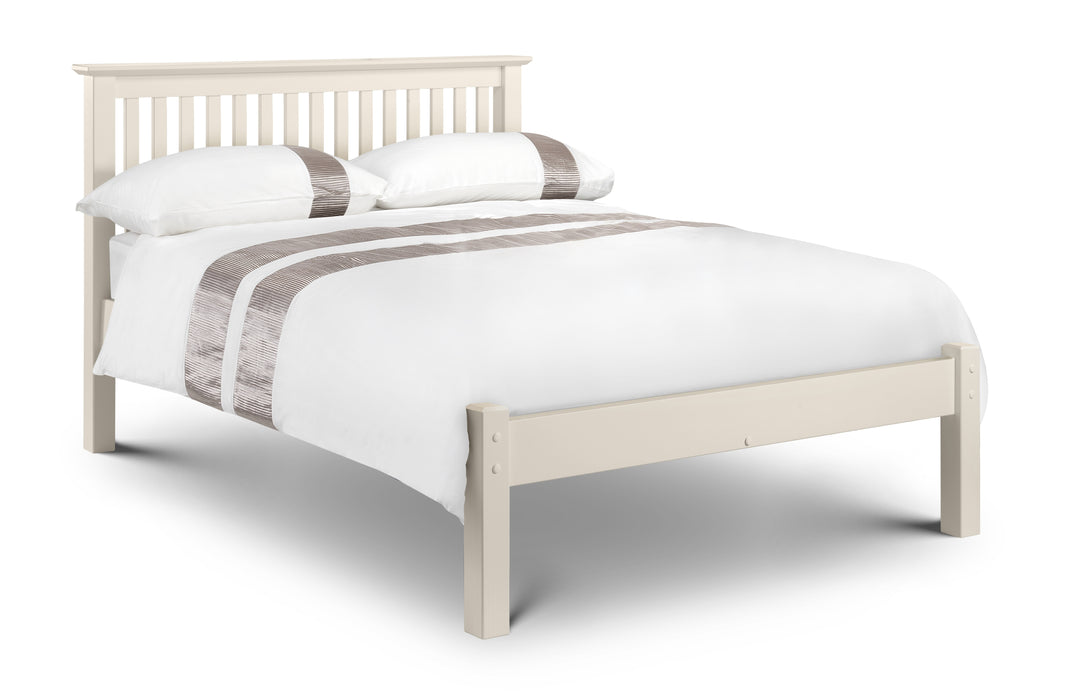 Barcelona Bed Low Foot End White 135cm