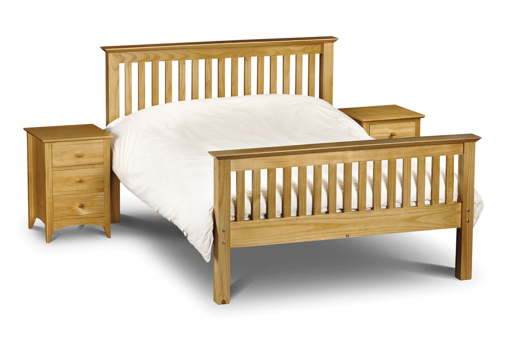 Barcelona Bed High Foot End Pine