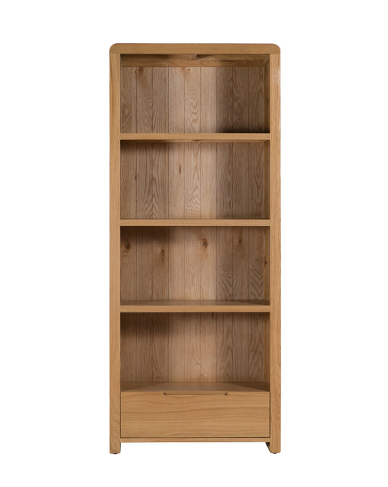 Curve Oak Tall Bookcase