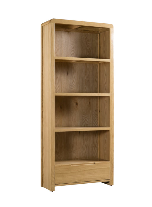 Curve Oak Tall Bookcase