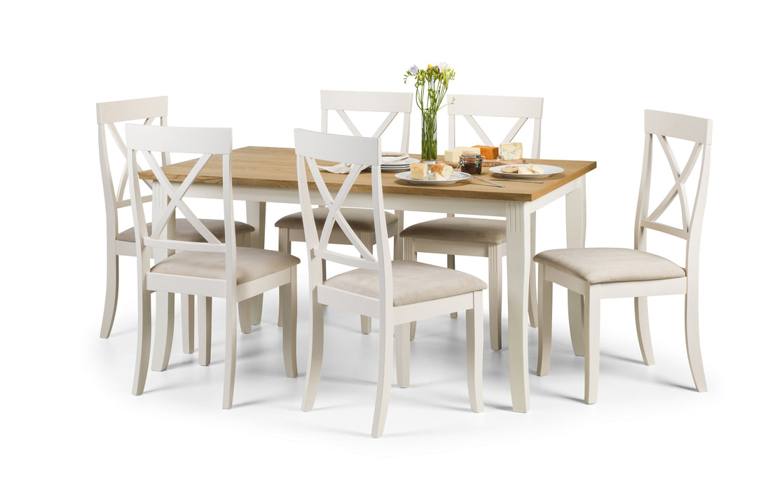 Davenport Dining Table -  Oak/White