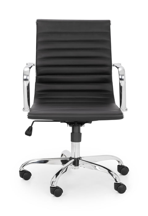 Gio Black & Chrome Office Chair
