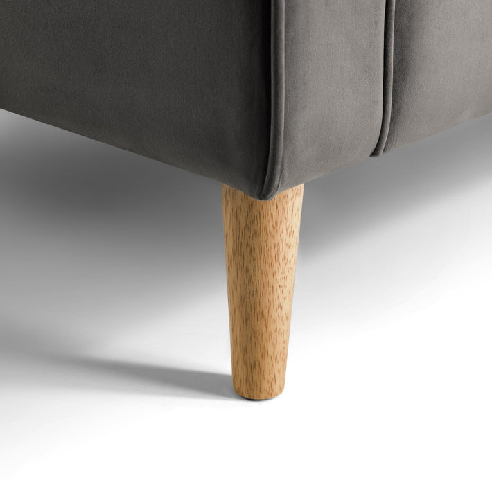 Hayward Velvet Medium 2 Seater Sofa - Grey