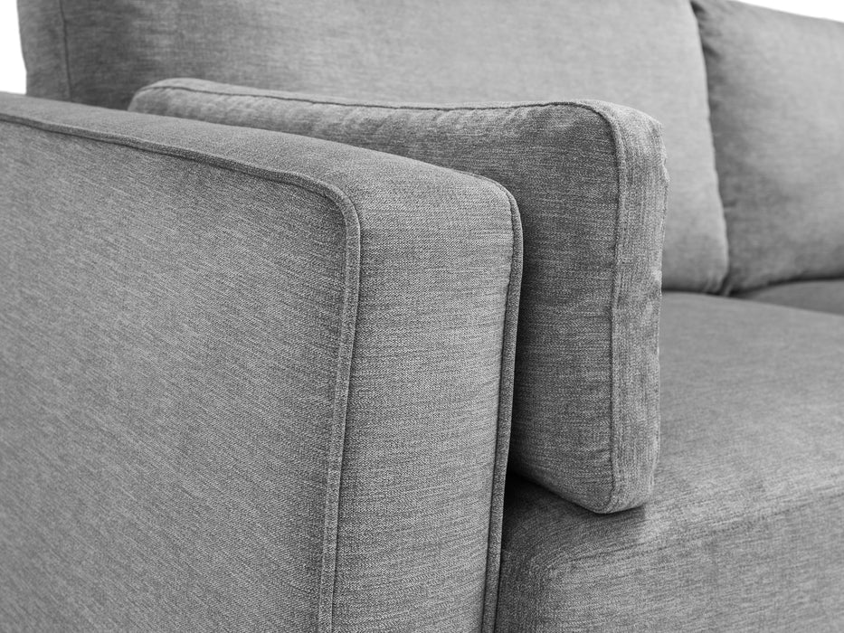 Hayward 2 Seater - Dark Grey Chenille Fabric