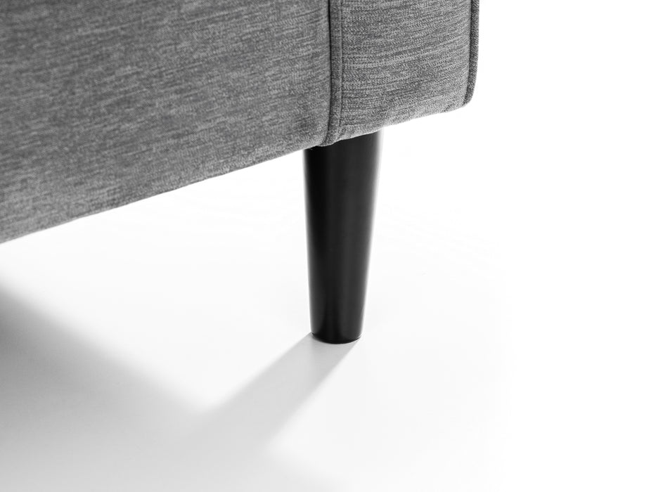 Hayward Chair - Dark Grey Chenille Fabric