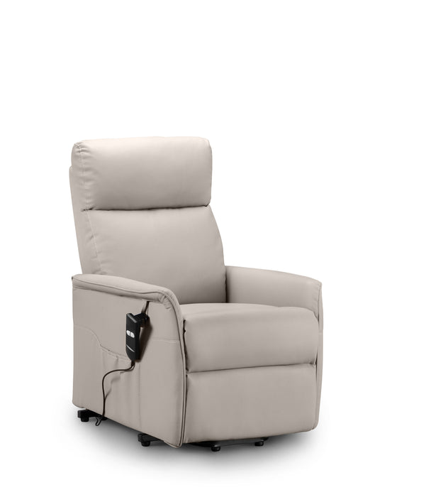 Helena Rise & Recline Chair - Pebble Faux Leather