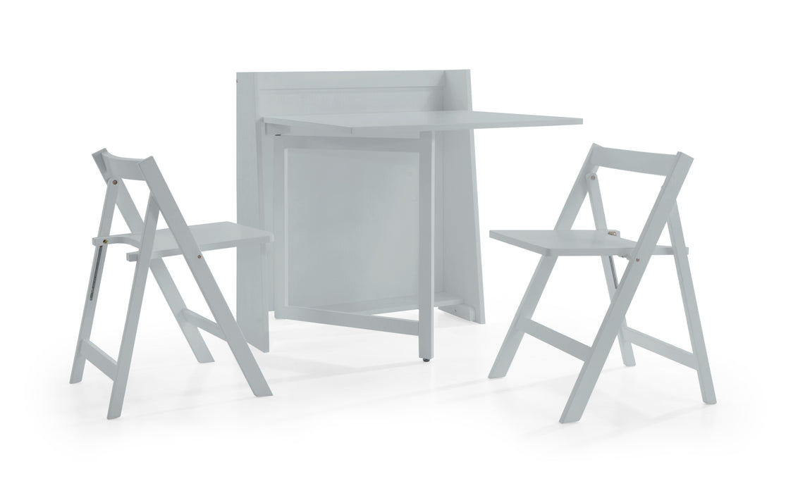Helsinki Compact Folding Dining Set - Light Grey