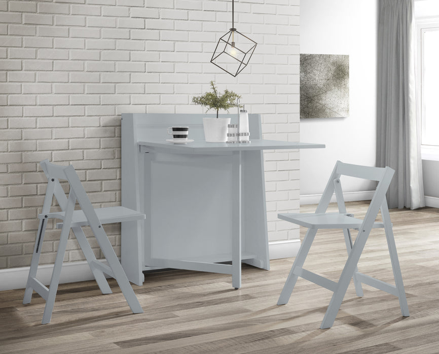 Helsinki Compact Folding Dining Set - Light Grey