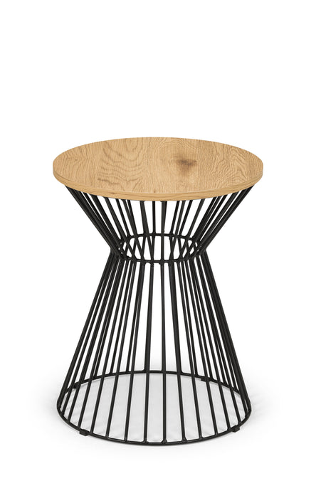 Jersey Round Wire Lamp Table - Euro Oak