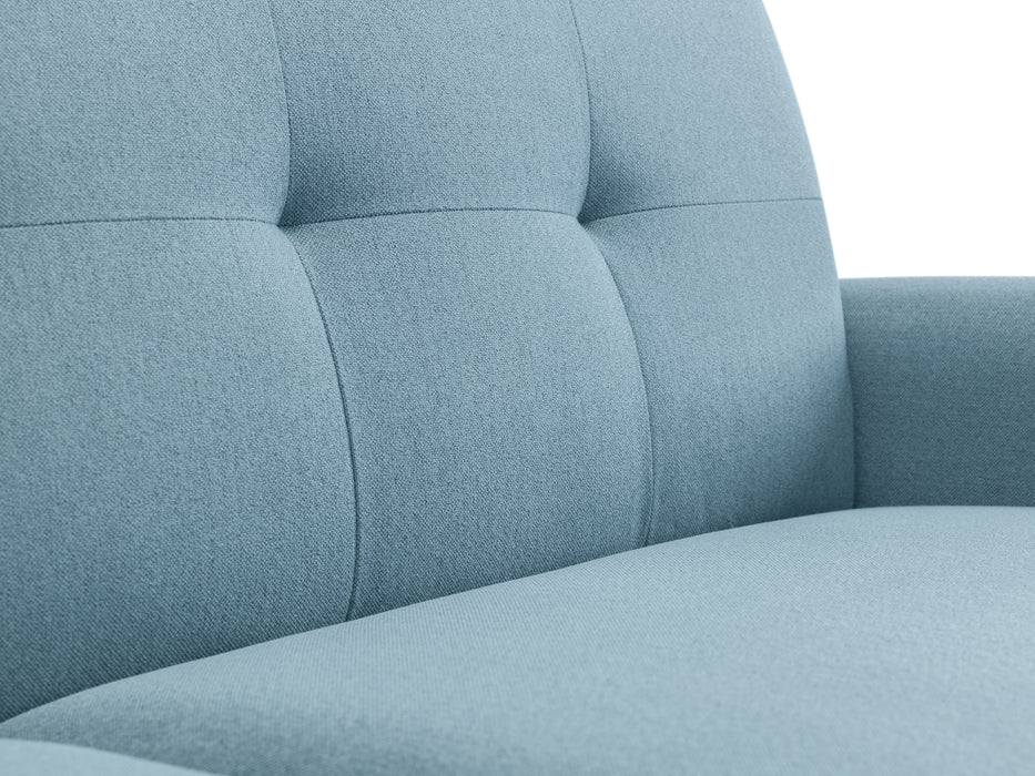 Monza 2 Seater Compact Retro Sofa - Blue