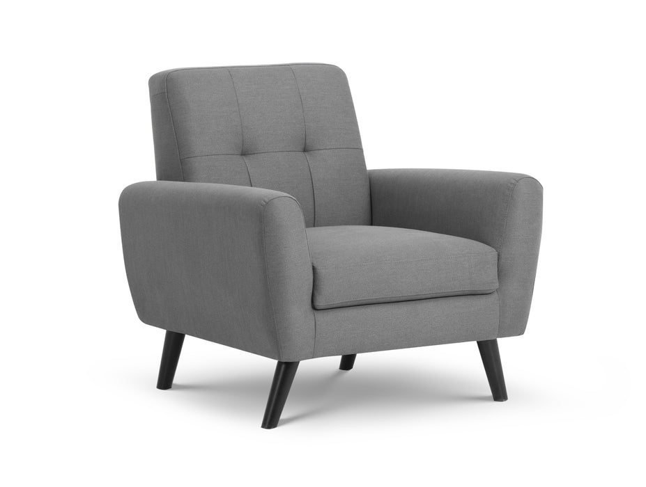 Monza Compact Retro Chair - Grey