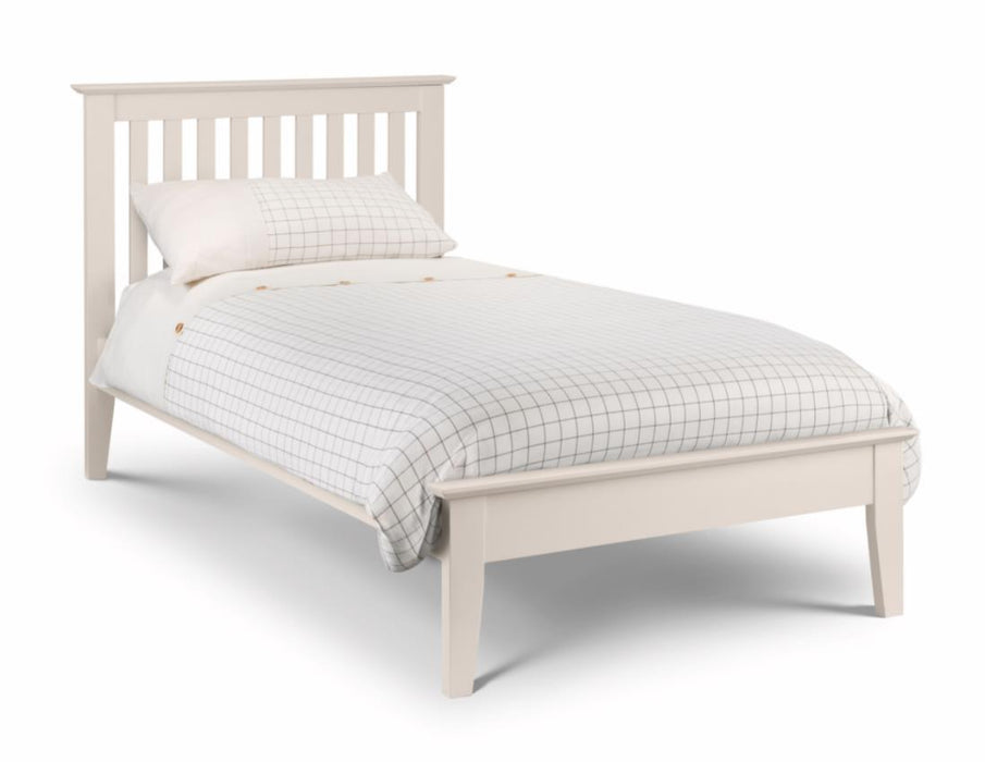 Salerno Shaker Bed - Ivory 135cm