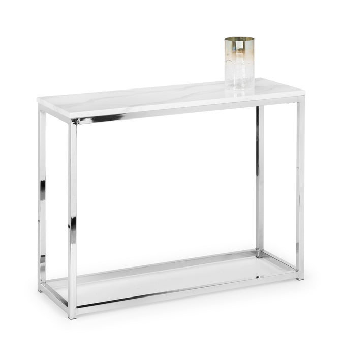Scala Console Table - White Marble