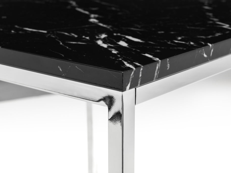 Scala Square Coffee Table- Black Marble