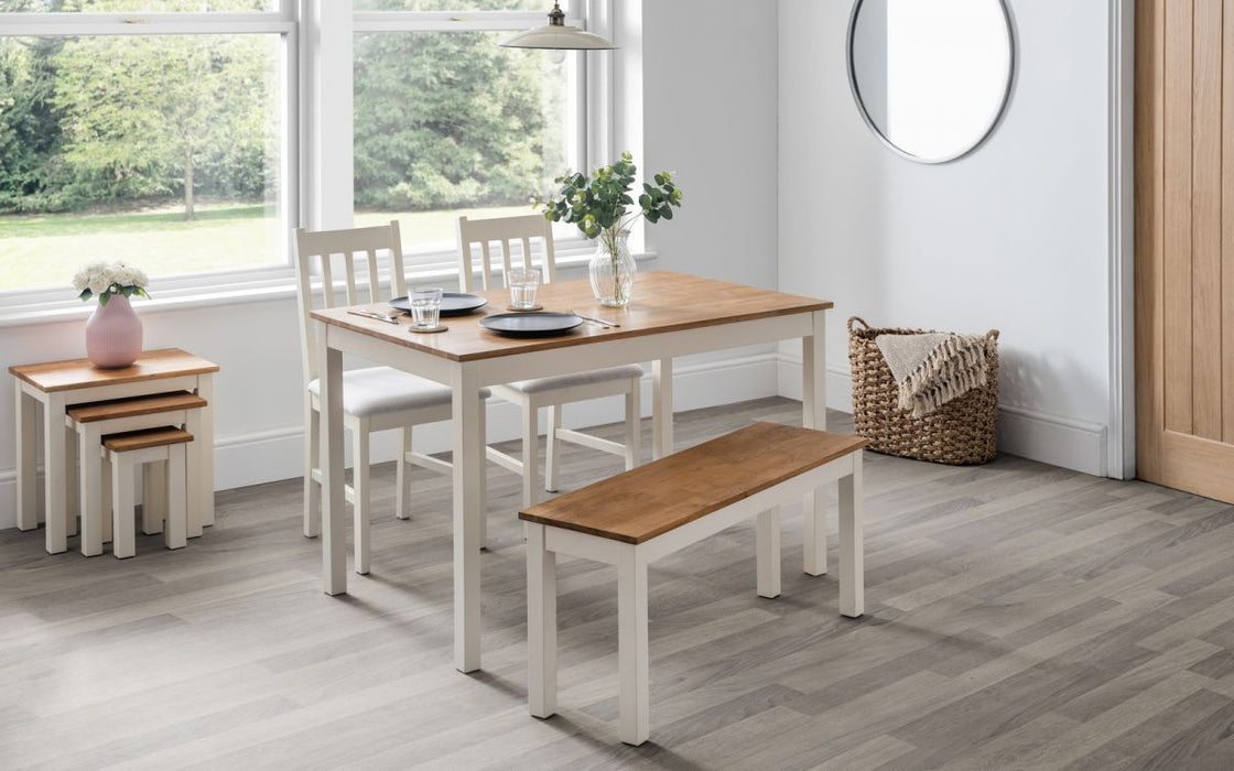 Coxmoor Rectangular Dining Table - White & Oak