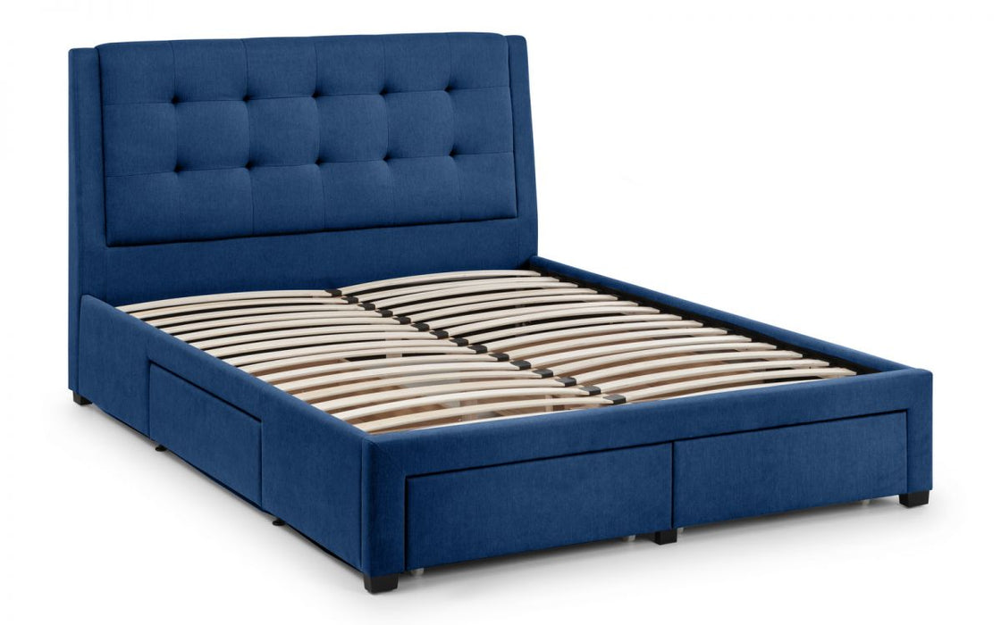 Fullerton 4 Drawer Bed - Blue 135cm